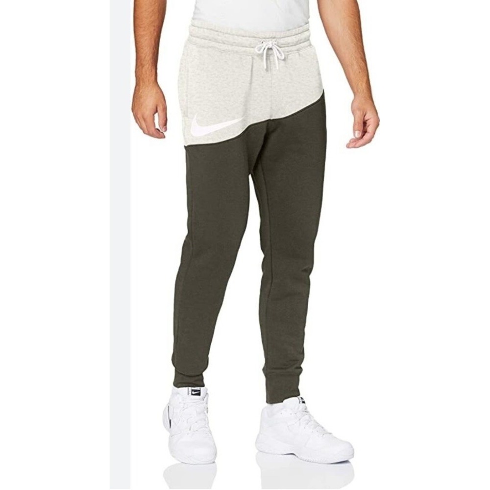 Nike‎ NSW Swoosh Jogger Pants CZ4928 141 Olive Green/Light Grey S Large EC